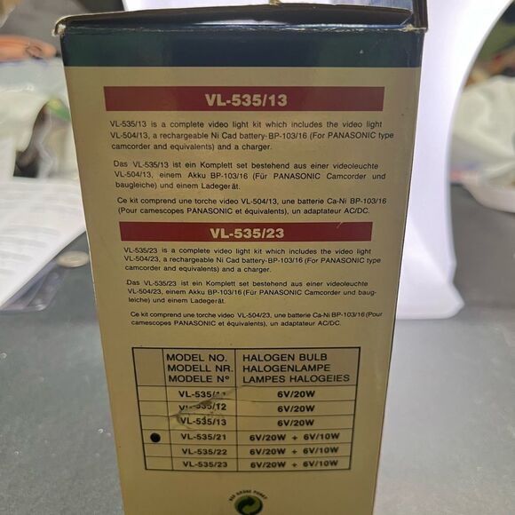 Vintage Vanguard VL-535 Video‎ Camcorder Camera Light EUC - Picture 2 of 6